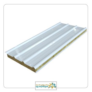 ساندویچ پانل سقفی پشم سنگ گالوانیزه