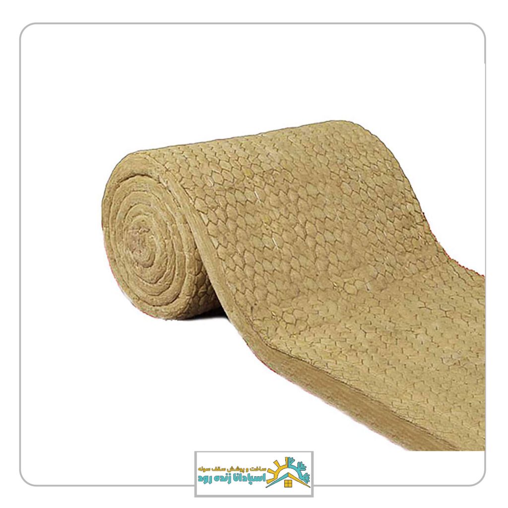 پشم سنگ 7سانت توری دار (پتویی)