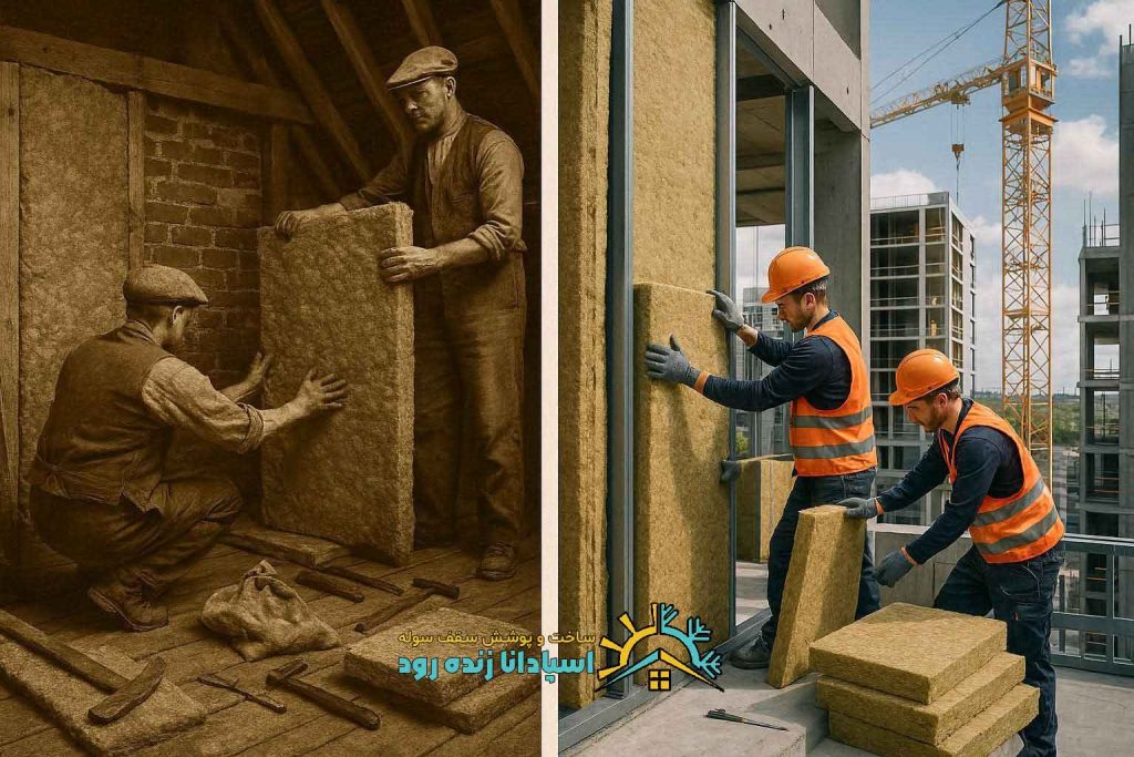 تاریخچه پشم سنگ در صنعت ساختمان