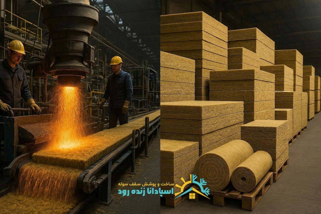 پشم سنگ چگونه تولید می شود ؟از بازالت تا الیاف